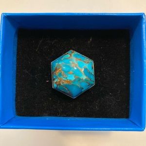 Jay King Turquoise and Silver Ring